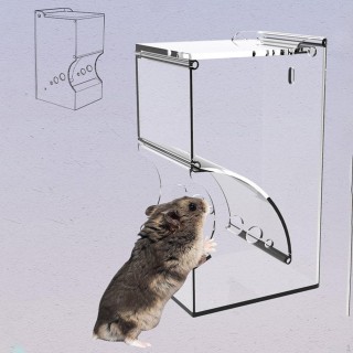 Automatischer Futterspender für Hamster, Futterstation, automatischer Spender, Kleintierfutter für Meerschweinchen