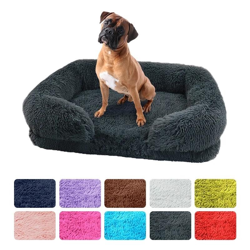 Großes Hundebett, Hundeplüsch-Haustierbett, Winter-verdickte Unterlage, Hundeschlafplatz, Sofa, abnehmbare Unterlage, Hund, k