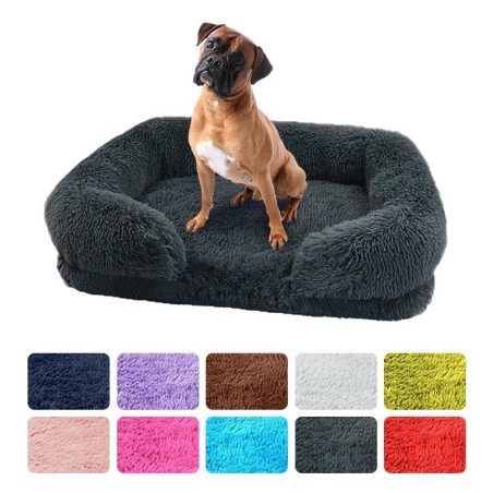 Großes Hundebett, Hundeplüsch-Haustierbett, Winter-verdickte Unterlage, Hundeschlafplatz, Sofa, abnehmbare Unterlage, Hund, k
