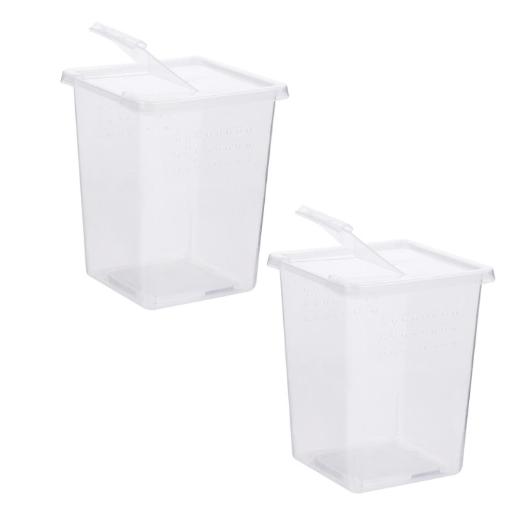 Insektenaufzuchtbox Creeper House Reptil Terrarium Container Supplies Habitat Nest Käfig Fall Mini Tank Feeder Tier