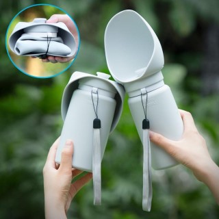 Neu S1 550ml falten haustier Outdoor Walking tasse Tragbare reise Wasser Flasche Welpen Katze Hund Wasser spender tasse