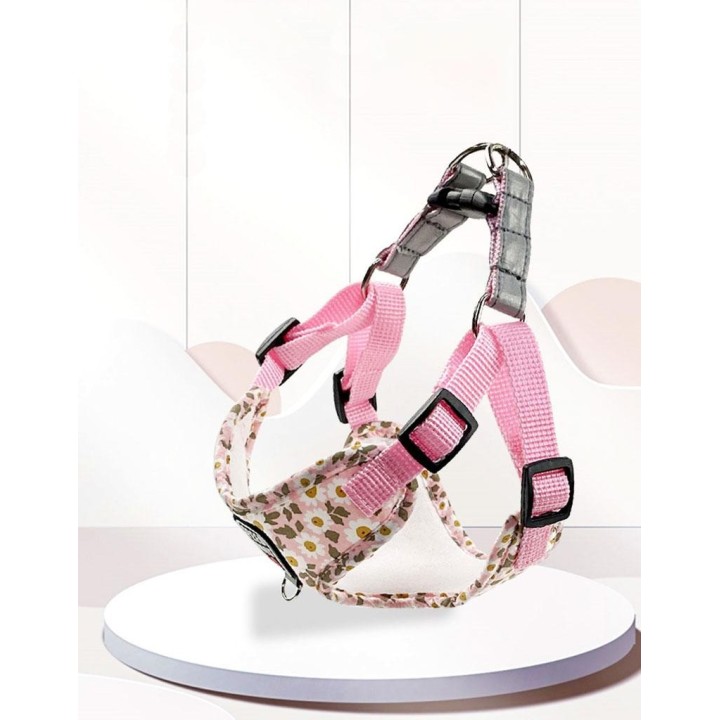 Haustier-Hundegeschirr, Nylon, zugfrei, reflektierender Hundebrustgurt, atmungsaktiv, verstellbares Haustierhalsband für klei