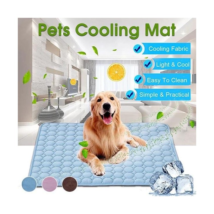 Kühlmatte für Hunde, Sommerunterlage für Hunde und Katzen, Decke, Sofa, atmungsaktives Haustierbett, waschbares Kissen für kl