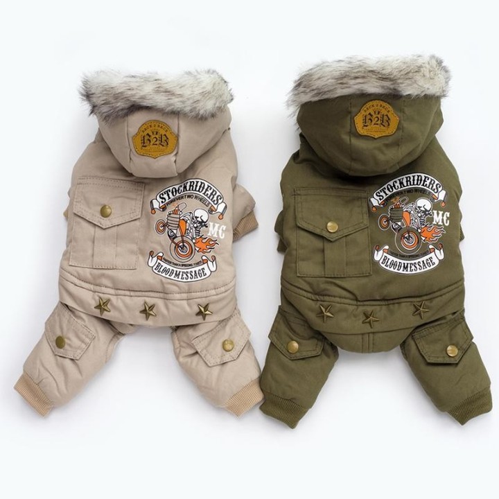 Kleidung für kleine Hunde Herbst Winter Warm Puppy Haustier Hund Mantel Jacke Mode mit Kapuze Chihuahua Yorkie Overalls Kleid