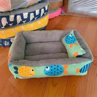 Winter-Hundehütte, warme Welpenunterlage für Hunde, Matte, Katzendecke, Cartoon-Sofa, Haustierbett, waschbar, für kleine und