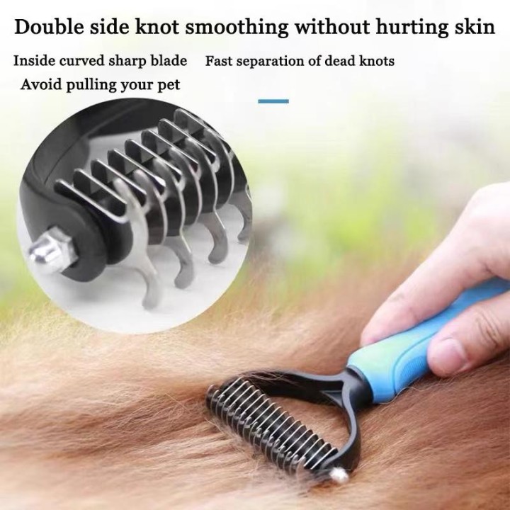 Haustier-Knotenentfernung, Haustier-Nadelkamm, Haustierkamm big rosa