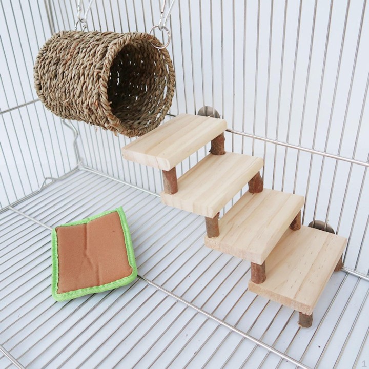 Hamsterversteck aus Holz, Versteck, Trainingsspielhütte mit Treppe und