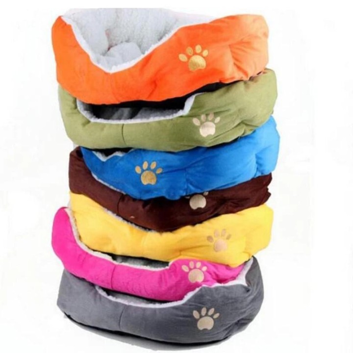 Fleece Hundebett Korb Kissen Schlafzubehör Katzenmatte Haustierbett für kleine Hunde Sofamatten Hundebetten graue