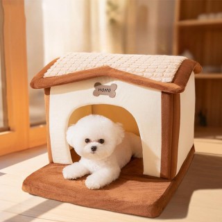 Winter Warm Kennel Haus Typ Hundehaus Katze Vier Jahreszeiten Hundebett Hund Villa Teddybär Katzenstreu Heimtierbedarf S: 50