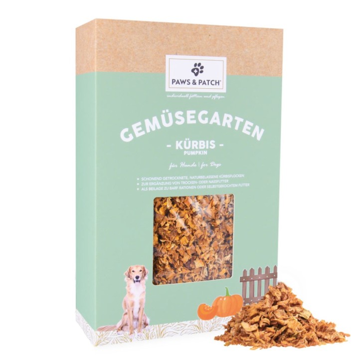 PAWS & PATCH Gemüsegarten Kürbisflocken - 700 g