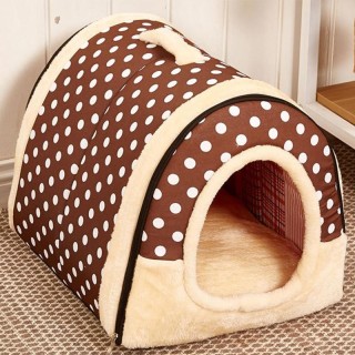 Hundezelt, weiche Hundehütte, Hundezeltbett, abnehmbares, tragbares Hundebett für den Innenbereich, für kleine, mittelgroße u