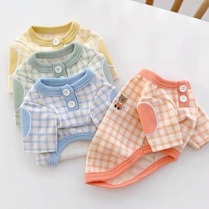 Modisches Hundehemd, atmungsaktives dünnes T-Shirt für kleine und mittelgroße Hunde, Sommerpullover für Haustiere, süßes kari