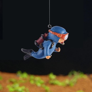 Miniatur-Taucherfigur, Ozean-Pavillon, Spielset, Abenteuerspielzeug, Mini-Schwimmer-Layout für Aquarium-Dekor Diving Purple_6