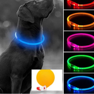 Neue Hund Kragen Anti-verloren Anhänger Wasserdichte Sicherheit LED Blinklicht USB Lade LED Licht Anhänger Hund Katze Haustie