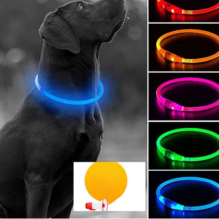 Neue Hund Kragen Anti-verloren Anhänger Wasserdichte Sicherheit LED Blinklicht USB Lade LED Licht Anhänger Hund Katze Haustie