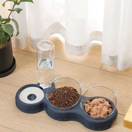 Neuer automatischer Futterautomat 3-in-1 zum Trinken, umweltfreundlicher Kunststoff und sichere Heimtierbedarf für Katzen