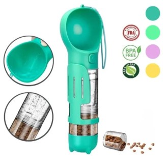 500/300 ml tragbare Welpenwasserflasche Welpen-Haustier-Reisetrinknäpfe Futterspender für Katzen und Kätzchen 3-in-1-Kotspend