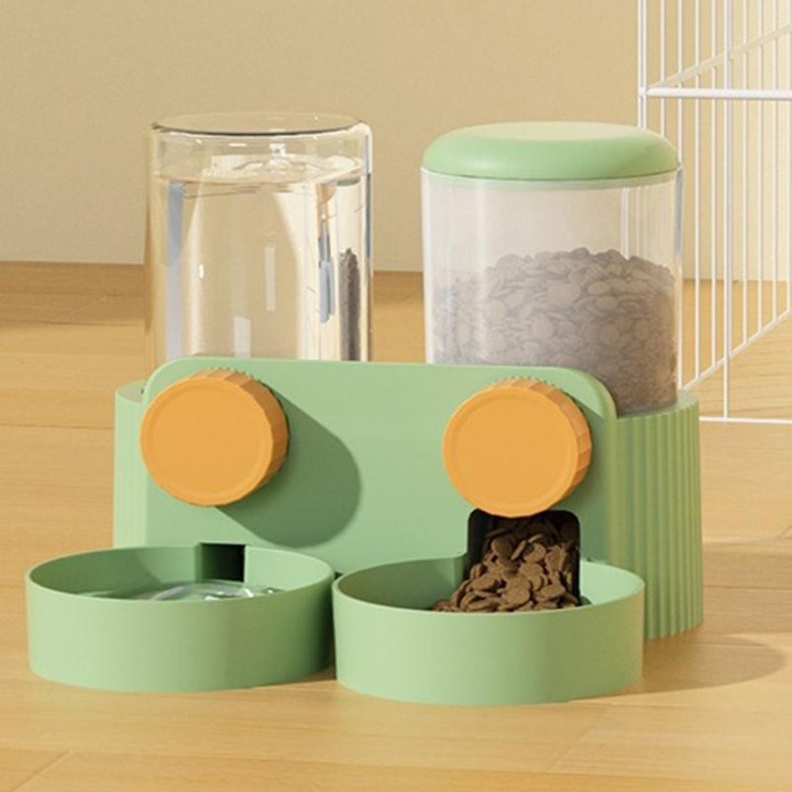 Hängender Wassertränker für Hunde Großvolumiger automatischer Wasserfütterer für Katzen Wassertränke Hängender Futterkäfig fü