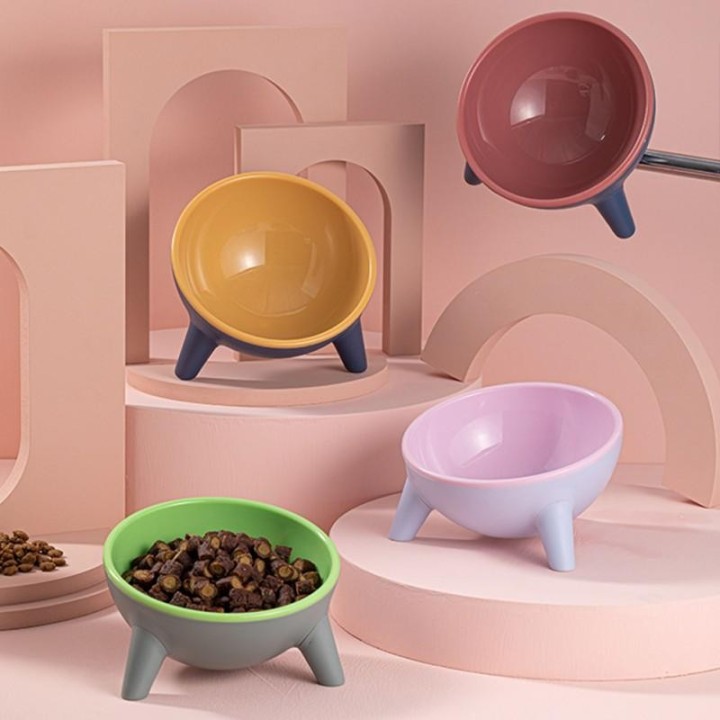 Napf für Hunde und Katzen, erhöhter Napf mit hohen Füßen, Welpennapf, Nackenschutz, Futter- und Wassernapf für Haustiere, Ant