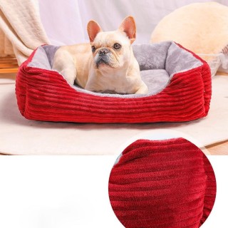 Neues rechteckiges Katzen-Hundebett, Schlafsack, Zwinger, Katze, Welpe, Schlafsofa, Haustierhaus, Winter, warme Betten, Kisse