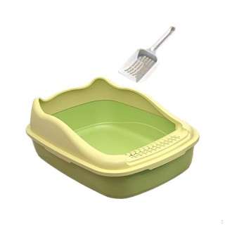 Katzentoilette Toilette Sand Kätzchen Heimtierbedarf Bettpfanne Hochseitige tragbare Halb M