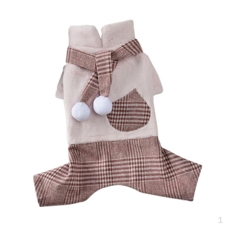 Mantel für kleine Hunde, weich und warm, für den Winter, für Welpen Pink-M