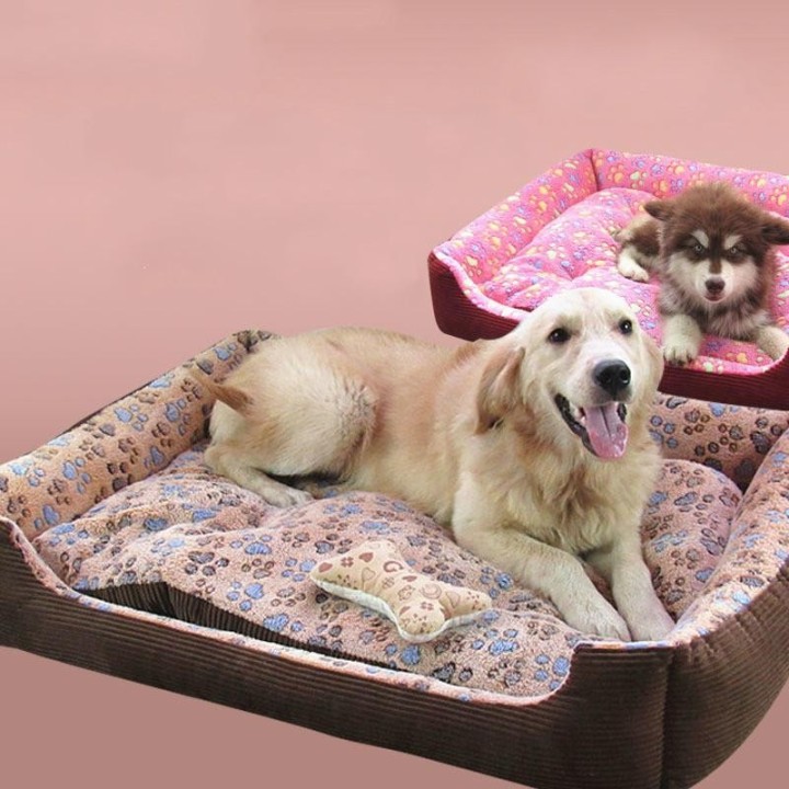 Warmes, weiches Haustierbett in Pfotenform, wärmendes Hundehaus, weiches Fleece-Sofa, Nest für kleine Hunde, großes Hundebett