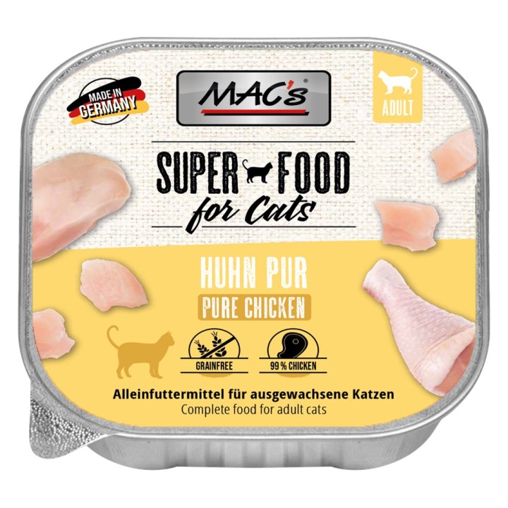 MAC's Cat Schale 16 x 100 g - Huhn Pur