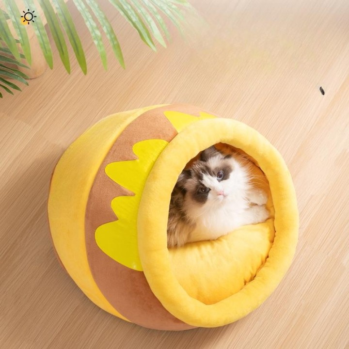 Offenes Honeypot-Katzennest, universelles Katzenhaus für alle Jahreszeiten, Katzenhaus, Hundehaus, winterwarmes Heimtierzubeh