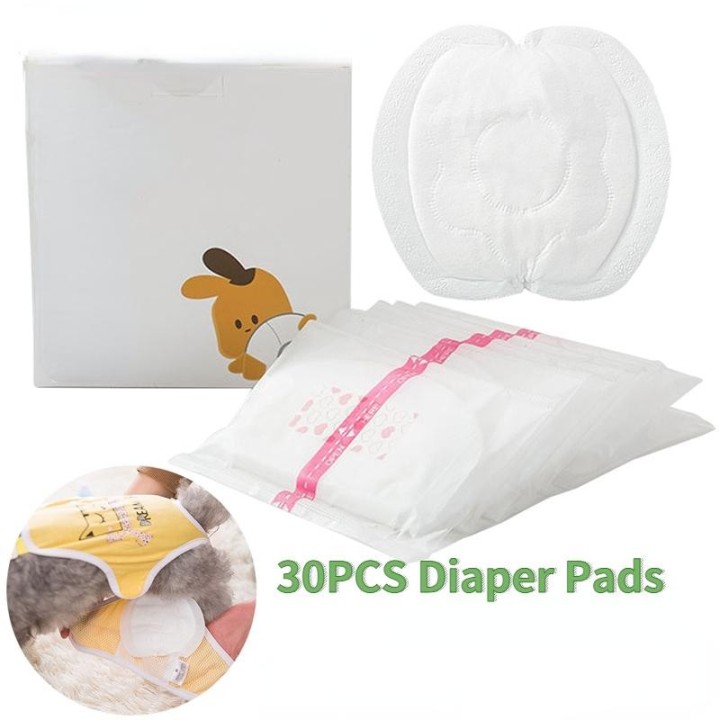30 stücke Hund Windel Windeln für Hündin Shorts Höschen Hund Windel Pad Weibliche Sanitär Hosen Einweg Doggie Physiologischen