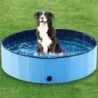 Faltbarer Hundepool, Haustier-Schwimmwanne, Badebecken, PVC-Reinigungsbadewanne für Hunde, Katzenbadewanne, zusammenklappbare