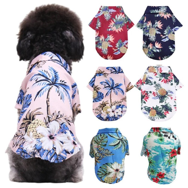 Haustier Hund Jacke T-shirt Jumper Pullover Sommer Strand Kleidung Welpen Weste Outfit XS