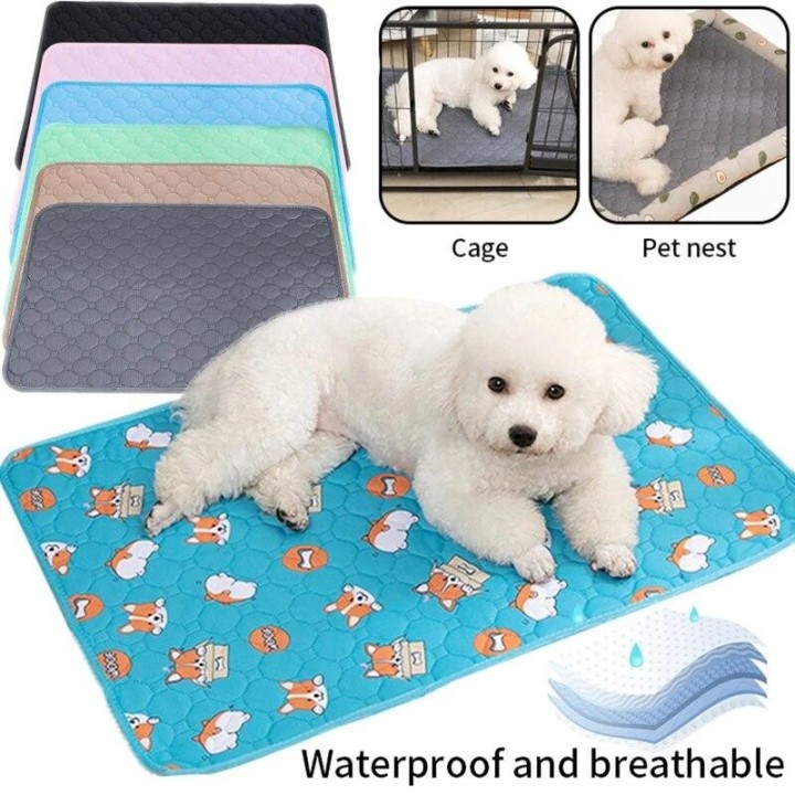 Hunde-Pipi-Pad-Decke, wiederverwendbare, saugfähige Windel, waschbare Welpen-Trainingsunterlage, Haustierbett, Urinmatte für