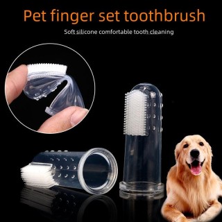 Haustier-Fingerzahnbürste aus Silikon für Hunde und Katzen Naked Finger Toothbrush