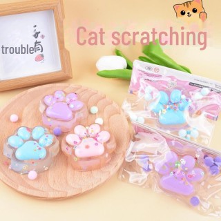 Superweiches, transparentes Katzenkrallen-Quetschspielzeug – Stressabbau durch langsame Rückfederung PVC Bag, Buy multiples o