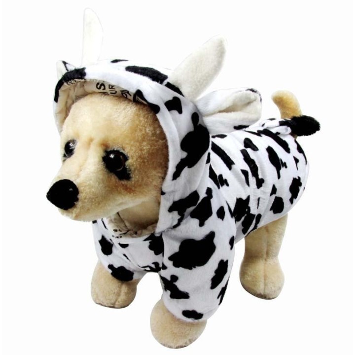 Kuh Fadou Wärme Bixiong Kleidung + Wärme Teddy verwandelt sich in Haustier und Kleidung weiß