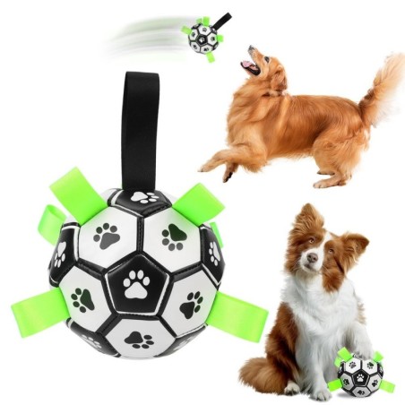 Hundebeiß- und Kaubälle, interaktives Haustier-Fußballspielzeug, Haustierzubehör, 15 cm, Welpen-Trainingsfußball im Freien mi