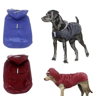 S-6Xl Hunderegenmantel mit reflektierenden Streifen, wasserdichte Haustierjacke, Regenmäntel für kleine, mittelgroße und groß