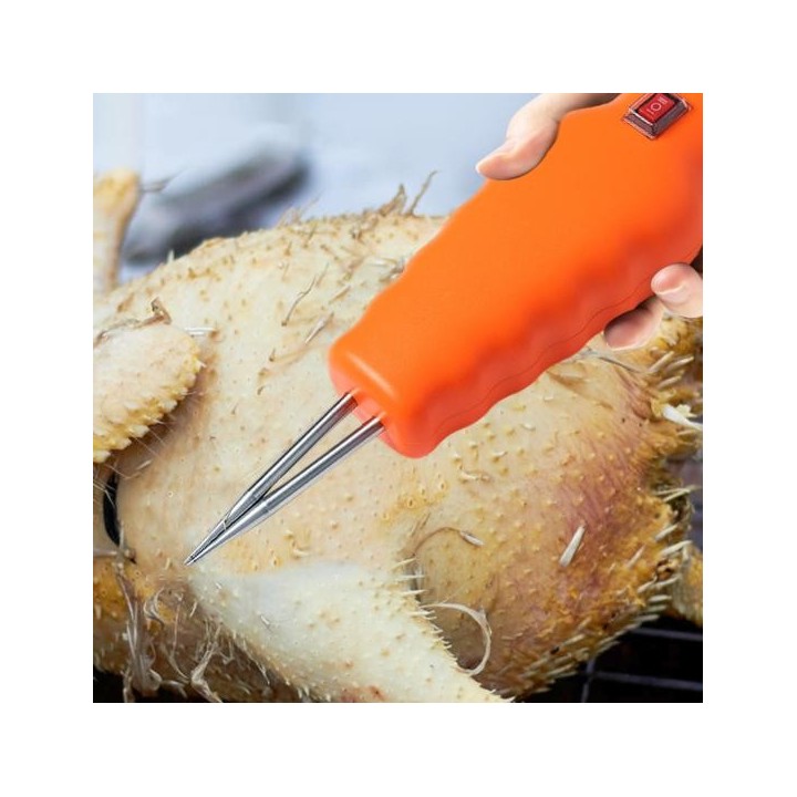 Elektrischer Geflügelrupf, Handgehaltener Hühnerfederrupf, Kompakter wiederaufladbarer Geflügelrupf mit automatischem Kurzsch