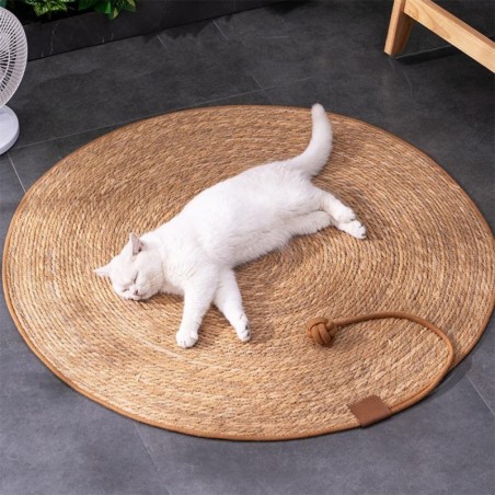 1 STÜCK Katzenkratzbrett Rattanmatte Katzenkratzbrett zum Schärfen von Nägeln Schaber Katzenbaum Katzenkratzbaum Sofamatten M