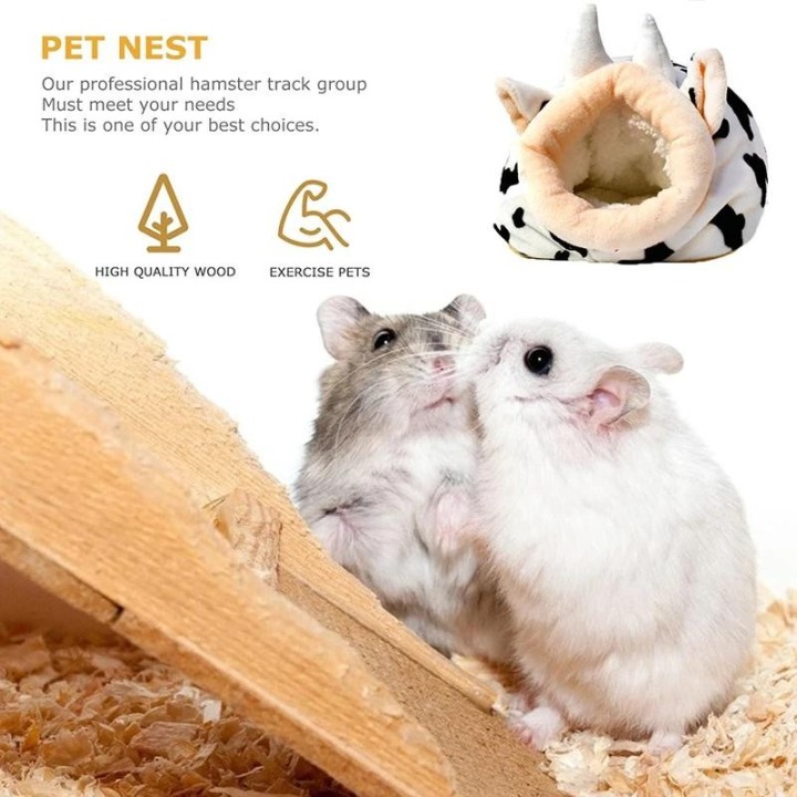 Hamster Weiche Warme Bett Ratte Hängematte Schwein Eichhörnchen Winter Haustier Spielzeug Hamster Käfig Haus Hängen Nest Matt