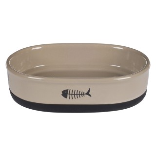 Flamingo Keramiknapf Katze Auri - 550 ml, L 18,5 x B 13 x H 5 cm