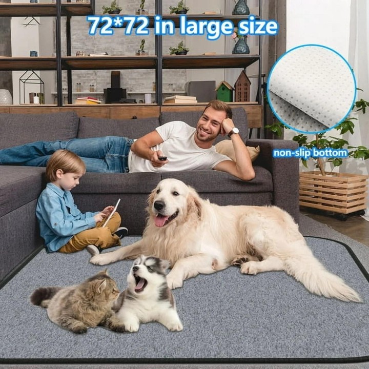 72*72 zoll Nicht-Slip Saugfähigkeit Haustier Wiederverwendbare Pee Pad Hund Training Pads Welpen Whelping Pad Für Hund One Si