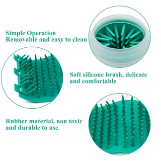 Fußwaschbecher für Haustiere, weiches Silikonmaterial, Fußreiniger für Katzen und Hunde, tragbare Fußmassage für Hunde, Reini