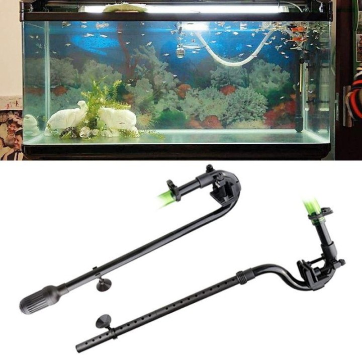 Aquarium-Wassereinlass-Auslassrohr-Set, Aquarium-Außenfilter, Wasserrohr-Armaturen schwarz