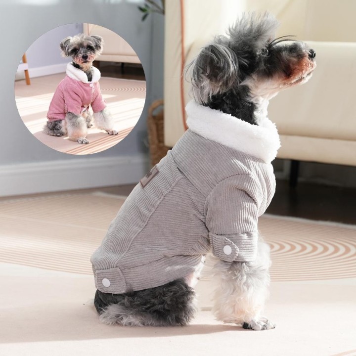Warme Hundekleidung für den Winter für kleine, mittelgroße Hunde, Katzen, Fleece, Welpen, Kätzchen, Jacke, Mantel, Schnauzer,