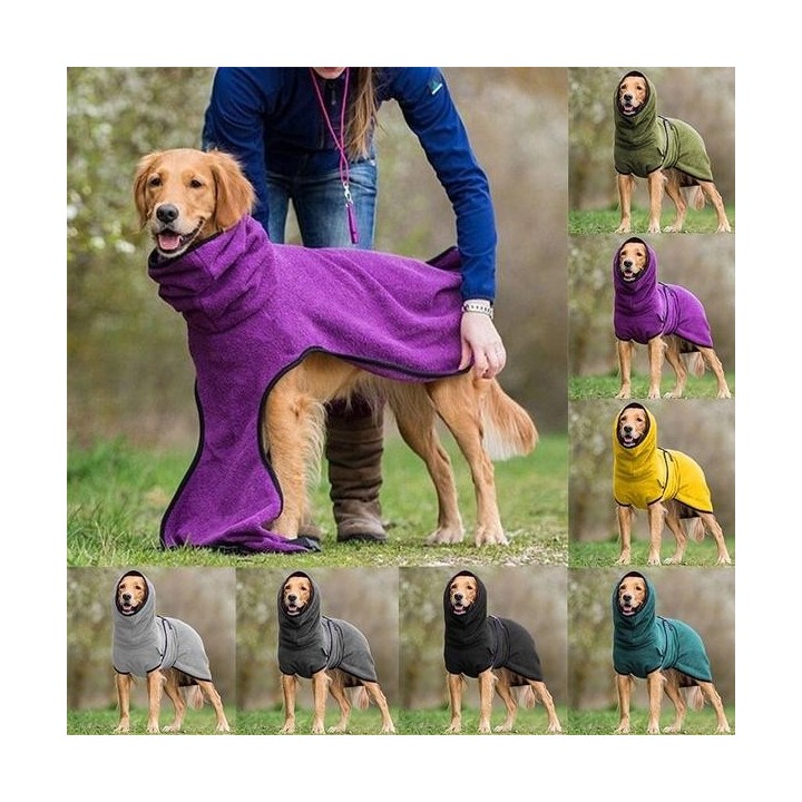 Mode Winter Hund Einfarbig Warm Halten Welpen Haustier Weste Mantel Hoodies Jacke Weiche Fleece Hund Kleidung für Kleine Mitt