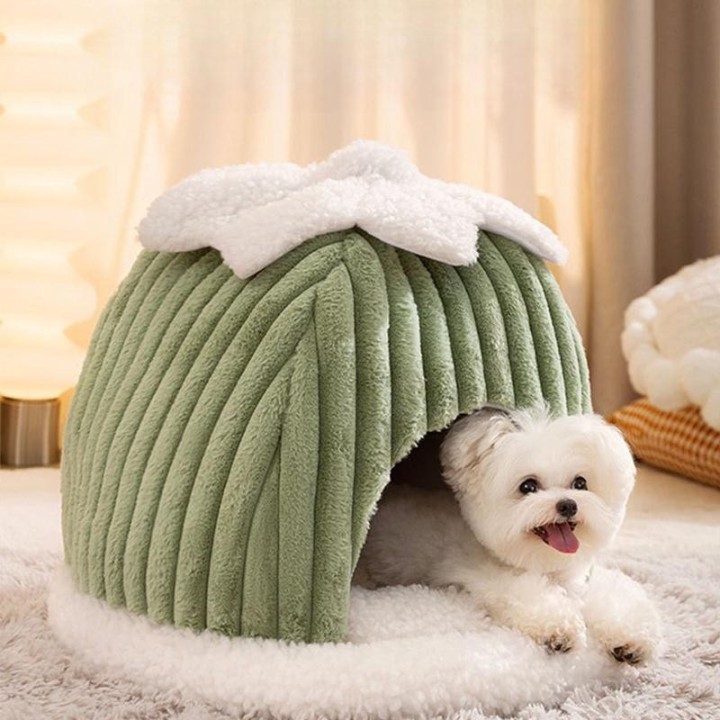 Winter Runde Nest Warme Haustier Nest Hund Nest Katze Nest Winter Schlafen Hund Bett Hund Matte Hund Haustier Katze Villa S: