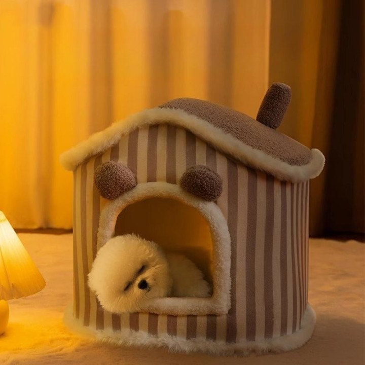 Winter-Hundezwinger, warmes Hundehaus, abnehmbares und waschbares Hundehaus, universelles Vierjahreszeiten-Katzenhaus, Hausti