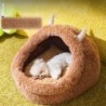 Herbst und Winter Hund Plüsch verdickt warm Hundehütte langhaarige Monster Katze Zwinger halb geschlossene süße Cartoon Haust
